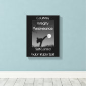 テコンドムーンキックの教義 キャンバスプリント (インサイチュ (ウッドフロア))