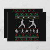 テコンドメリークリスマスギフト醜いクリスマス ポストカード (正面/裏面)
