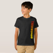 テコンドーのレタリング Tシャツ (正面フル)