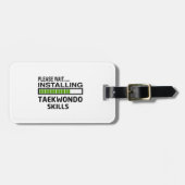 テコンドーの技術を取付けること ラゲッジタグ (正面横)