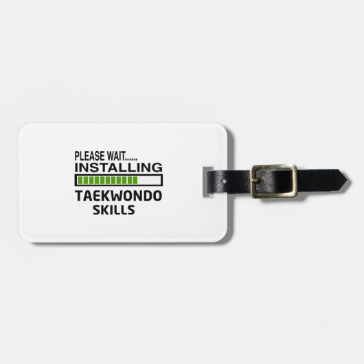 テコンドーの技術を取付けること ラゲッジタグ (正面横)