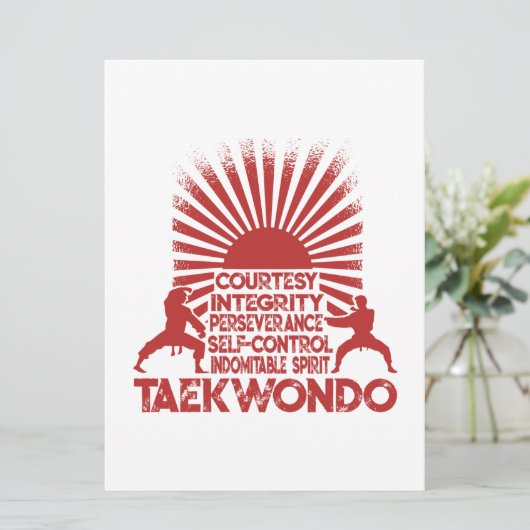 テコンドーの教義5 案内状 (スタンド正面)