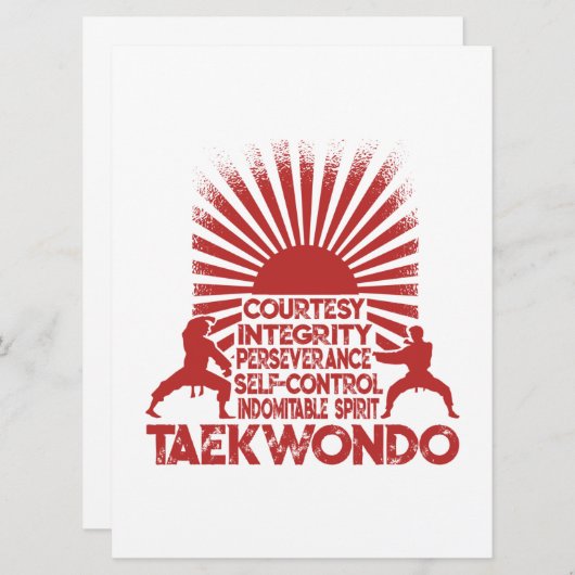 テコンドーの教義5 案内状 (正面/裏面)