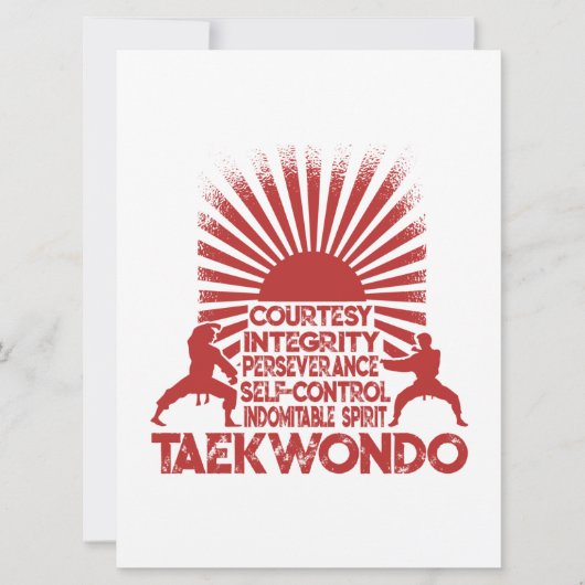 テコンドーの教義5 案内状 (正面)