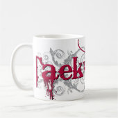 テコンドーの赤 コーヒーマグカップ (左)