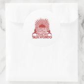 テコンドーの5つの教義 ラウンドシール (バッグ)