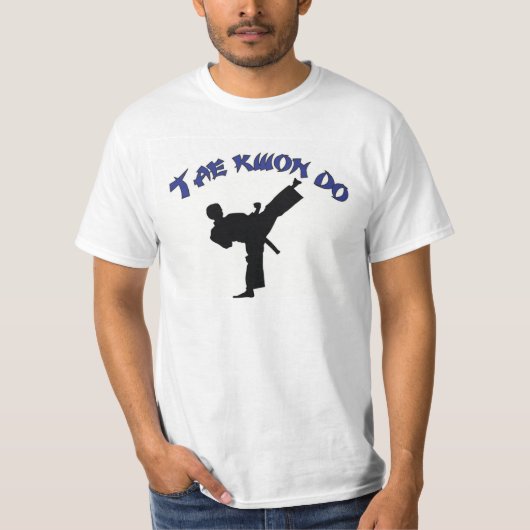 テコンドーのTシャツの武道のデザイン Tシャツ (正面)