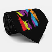 テコンドーはシルエットの空手の戦闘機のギフトにベルトを付けます ネクタイ (ロール)