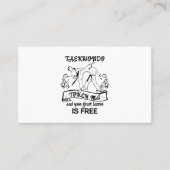 テコンドーは私に触れ、あなたの最初レッスンは自由です 名刺 (正面)