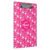 テコンドーカワイトピンクガーリーホワモノグラムのイト クリップボード (右)