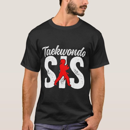 テコンドーシスター テコンドー姉妹 テコンドー戦士 Tシャツ (正面)