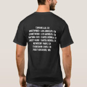 テコンドーツアーTシャツ メンズ Tシャツ (裏面)