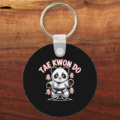 テコンドーパンダ 楽しい 韓国 TKD キーホルダー (正面)