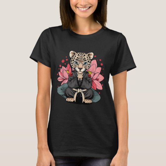 テコンドーヒョウキックボクシングアニマル柔術 Tシャツ (正面)