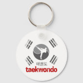 テコンドーレトロ韓国国旗武術芸術ヴィンテージ キーホルダー (正面)