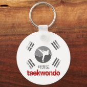 テコンドーレトロ韓国国旗武術芸術ヴィンテージ キーホルダー (正面)