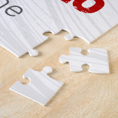 テコンドーレトロ韓国国旗武術芸術ヴィンテージ ジグソーパズル (側面)