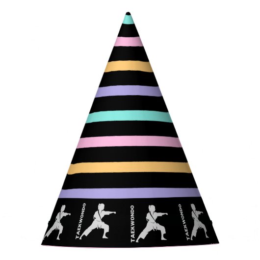 テコンドー女子選手の誕生日  パーティーハット (正面)