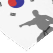 テコンドー戦闘機武術アート태권도韓国国旗 テーブルクロス (アングル)