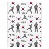 テコンドー戦闘機武術アート태권도韓国国旗 テーブルクロス (正面)
