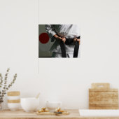 テコンドー戦闘機緊締ベルト ポスター (キッチン)