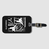 テコンドー武術アーツスポーツ専門用語 ラゲッジタグ (正面横)