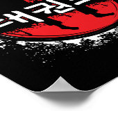 テコンドー武術アートスポーツ動揺してスタイルキック ポスター (角)