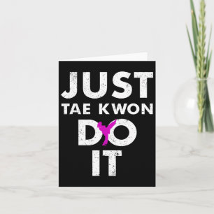 テコンドー空手Just Tae Kwon Do It カード