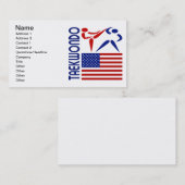 テコンドー米国 名刺 (正面/裏面)