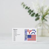 テコンドー米国 名刺 (スタンド正面)