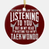 テコンドー自衛武術アーツコリアン セラミックオーナメント (正面)