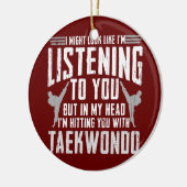 テコンドー自衛武術アーツコリアン セラミックオーナメント (左)