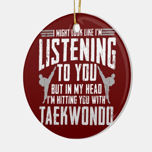 テコンドー自衛武術アーツコリアン セラミックオーナメント (左)