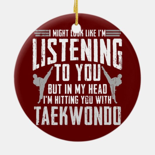 テコンドー自衛武術アーツコリアン セラミックオーナメント (裏面)