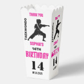 テコンドー誕生日パーティー、テコンドー女子プレーヤー フェイバーボックス (裏面)