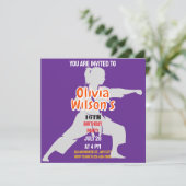 テコンドー誕生日パーティー、テコンドー女子プレーヤー 招待状 (スタンド正面)