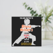 テコンドー誕生日パーティー、テコンドー女子プレーヤー 招待状 (スタンド正面)