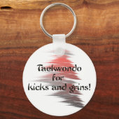 テコンドー蹴とグリンキーチェーン キーホルダー (正面)