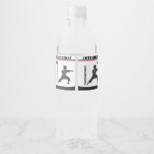 テコンドー選手、誕生日ガール、チーム空手 ペットボトルラベル (裏面)