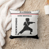 テコンドー選手、誕生日ギフト、チーム空手 クッション (ブランケット)