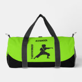 テコンドー選手、誕生日ギフト、チーム空手 ダッフルバッグ (正面)