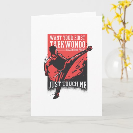 テコンドー カード (黄色い花)