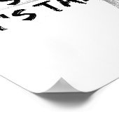 テコンドー グレー それは簡単ではない ポスター (角)