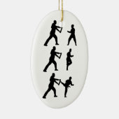 テコンドー セラミックオーナメント (右)