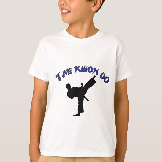 テコンドー-テコンドーの武道のデザイン Tシャツ (正面)