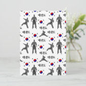 テコンドー ファイター 武術 태권도 韓国国旗 招待状 (スタンド正面)