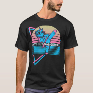 テコンドー 空手 レトロ かわいいけど Tシャツ