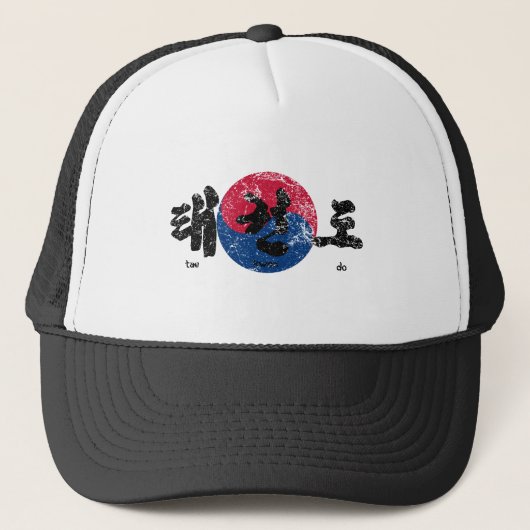 テコンド国旗を戻動揺してす キャップ (正面)