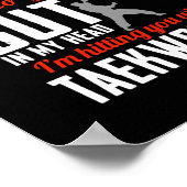 テコンド子供へー男女の子女セルフ ポスター (角)