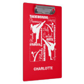 テコンド武術アーツスポーツ用語 クリップボード (右)